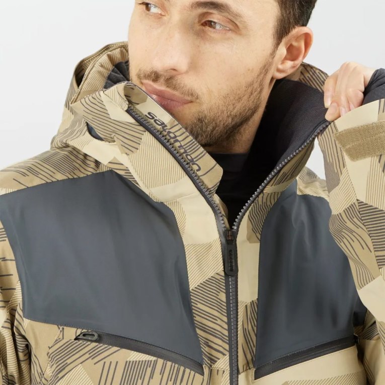 Jaquetas De Esqui Salomon Brilliant Insulated Masculino Camufladas | PT D19628